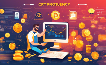 Create a detailed and colorful illustration of a beginner's guide on how to earn cryptocurrency, featuring various methods such as mining, trading, staking, and earning through freelance work. Include visual elements like cryptocurrency icons (Bitcoin, Ethereum, etc.), a computer, a mobile wallet, and a visually appealing, easy-to-read infographic layout.