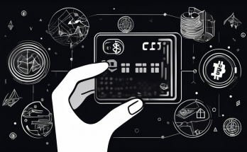 Create an illustrative image depicting the advantages of a crypto credit card: a hand holding a sleek, futuristic credit card adorned with cryptocurrency symbols, while an array of benefits like low fees, global access, secure transactions, and rewards icons such as travel points and cashback emerge in a dynamic, digital backdrop.